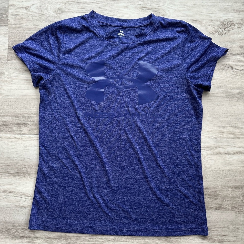 Under Armour Fitted Blue Short Sleeve Tee